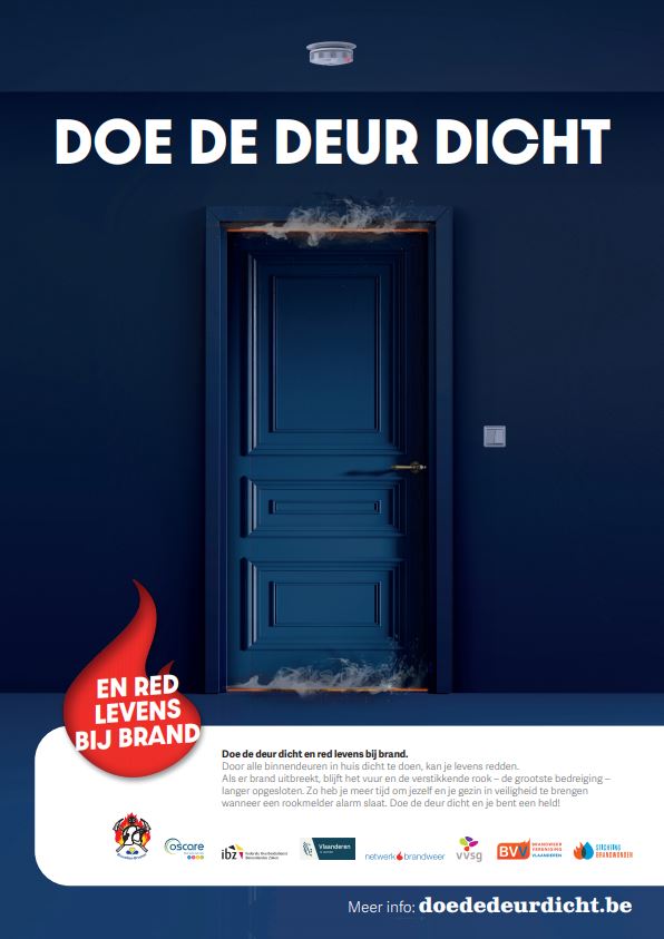 Affiche van de campagne 'Doe De Deur Dicht'