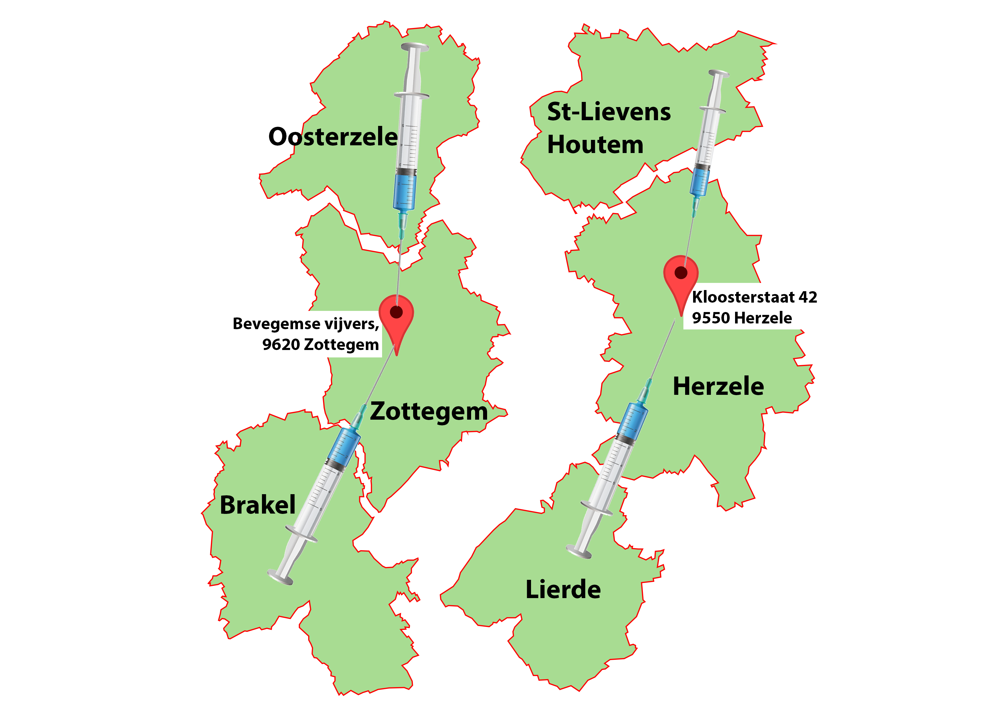 De kaart spreekt eigenlijk voor zich.