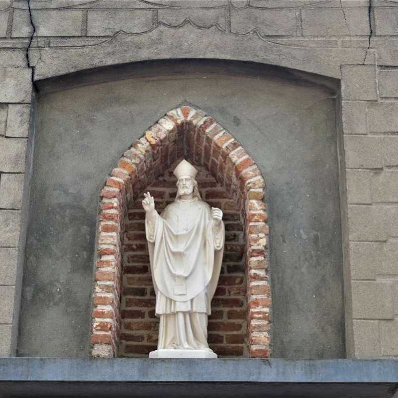 Heilige Livinus aan de Sint-Lievenskring in Sint-Lievens-Esse ©Magda De Leeuw