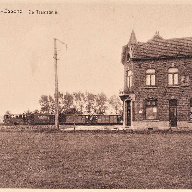 Tramstatie in Sint-Lievens-Esse ©Collectie: Magda De Leeuw