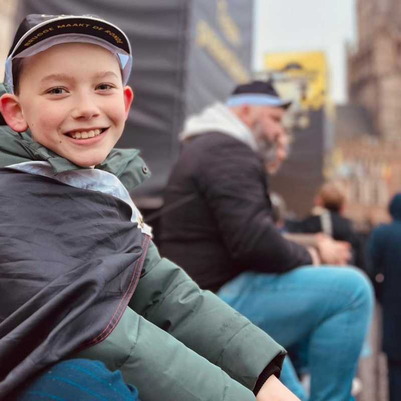 Lewis aan de start in Brugge