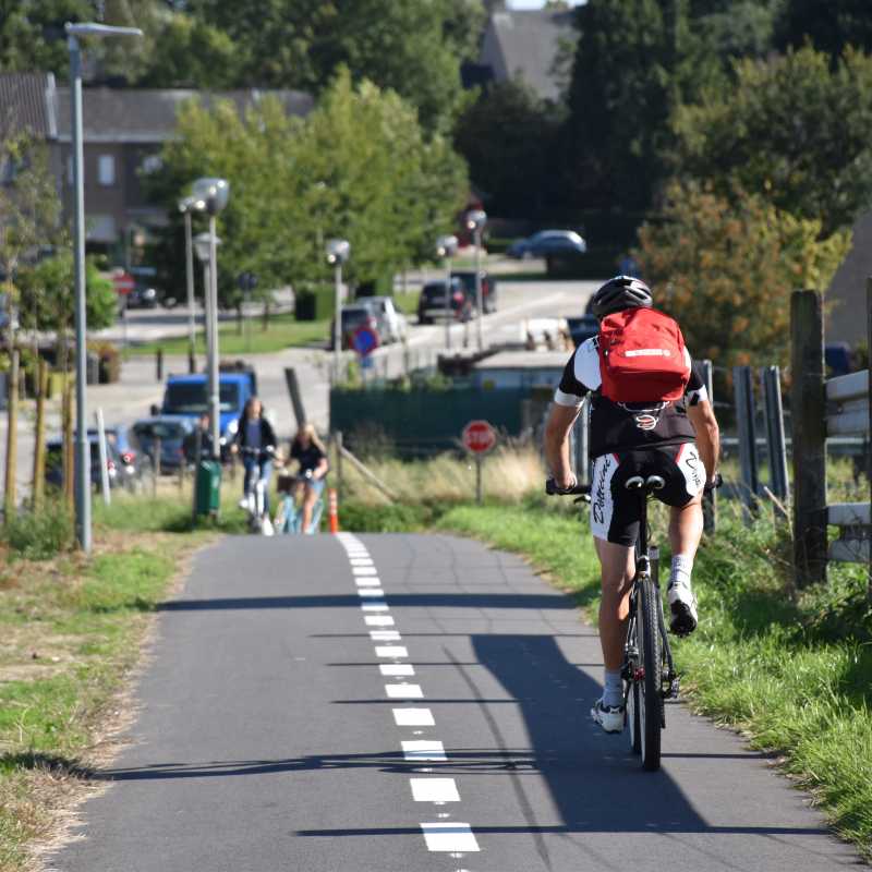 Fietsverbinding tussen de Tramzate en de Kloosterstraat © Damien De Leeuw